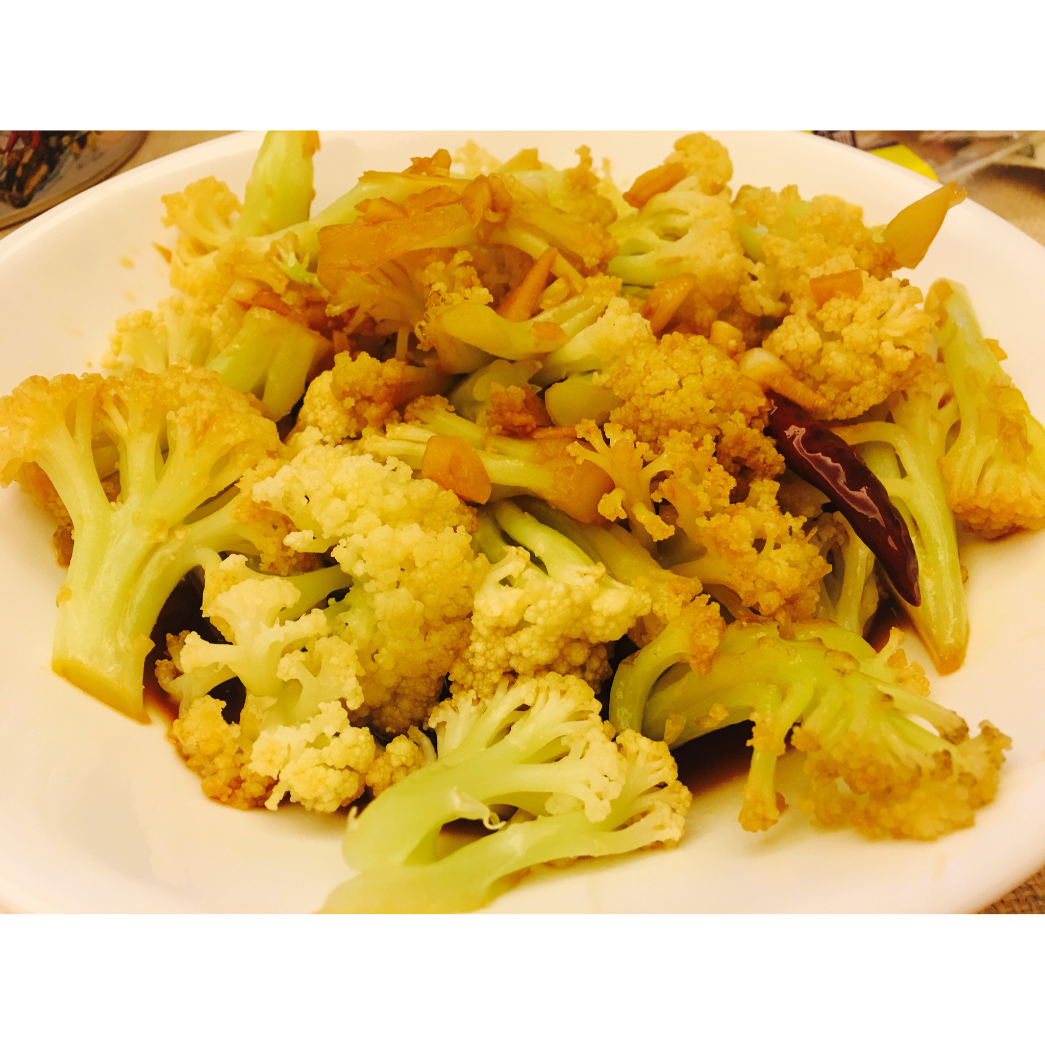 老丁的私房菜-干锅花菜