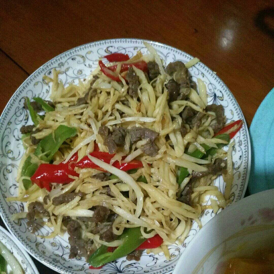 茭白炒牛肉