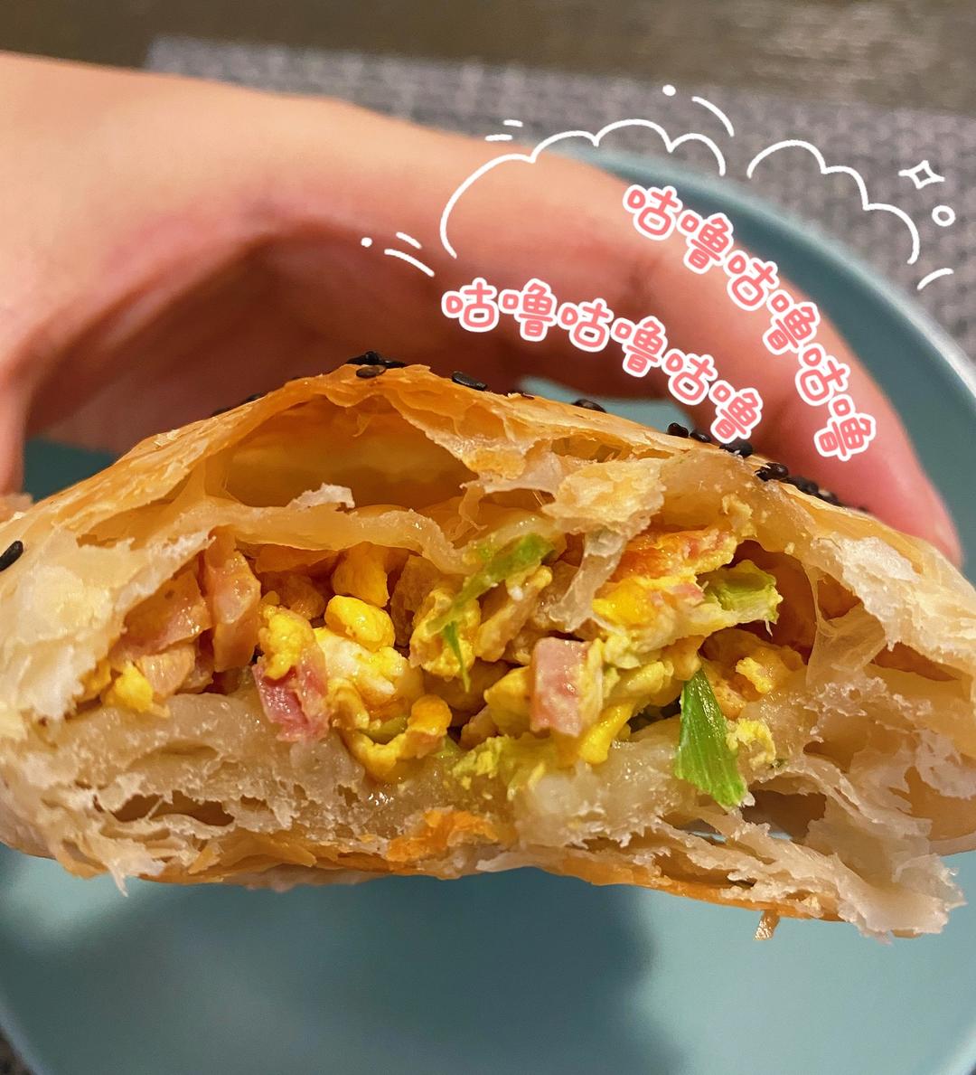 手抓饼大变身之鸡蛋馅儿饼