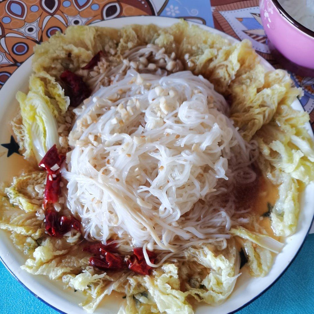 威_czew做的家常菜|蒜蓉蒸金针菇粉丝娃娃菜拼盘