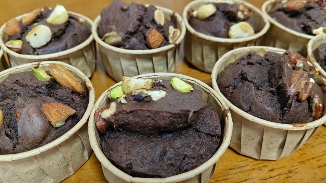 超快手超好吃的香蕉黑巧玛芬