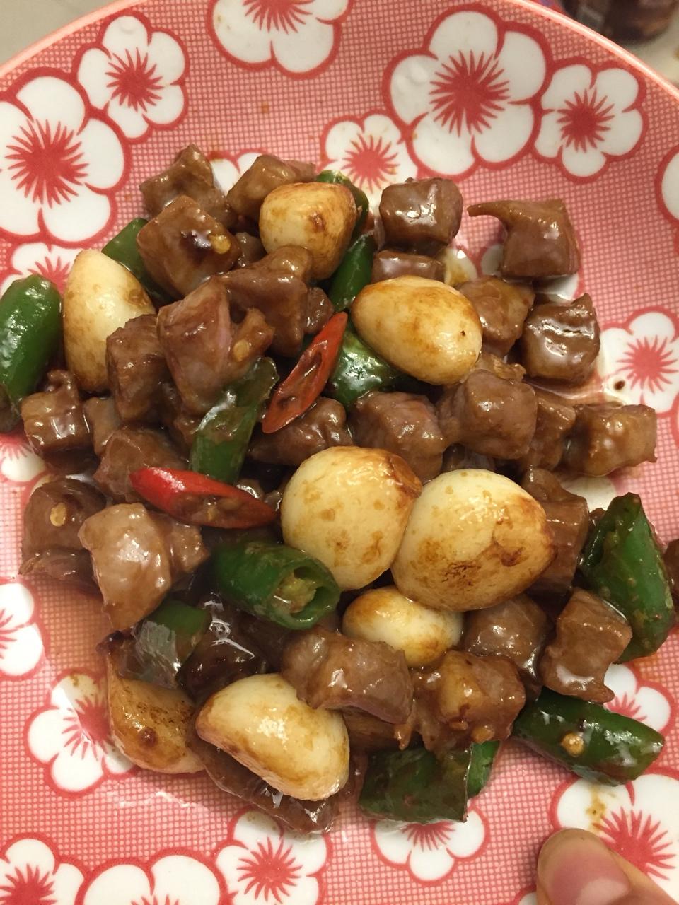 蒜烧牛肉粒