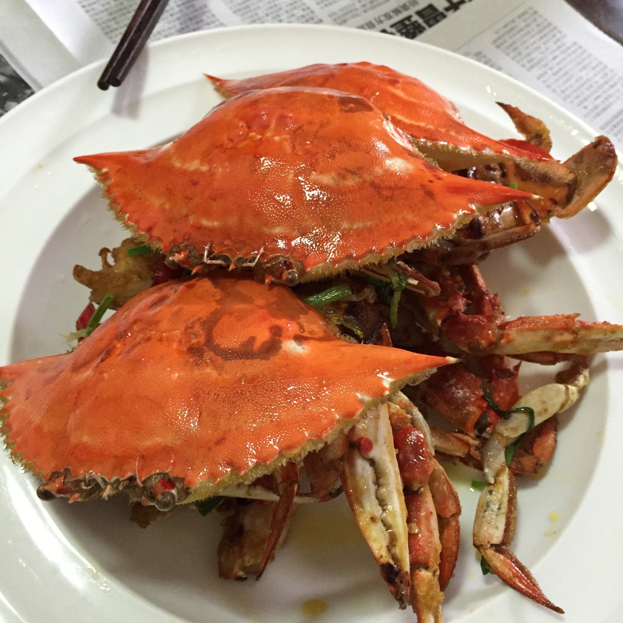 葱姜炒蟹 Fried Crabs