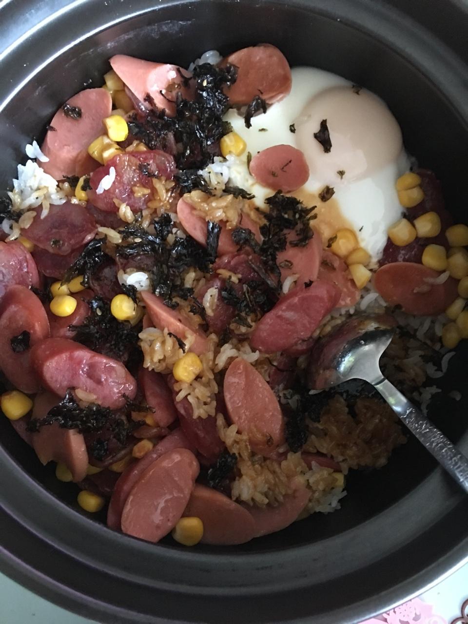 香肠煲仔饭