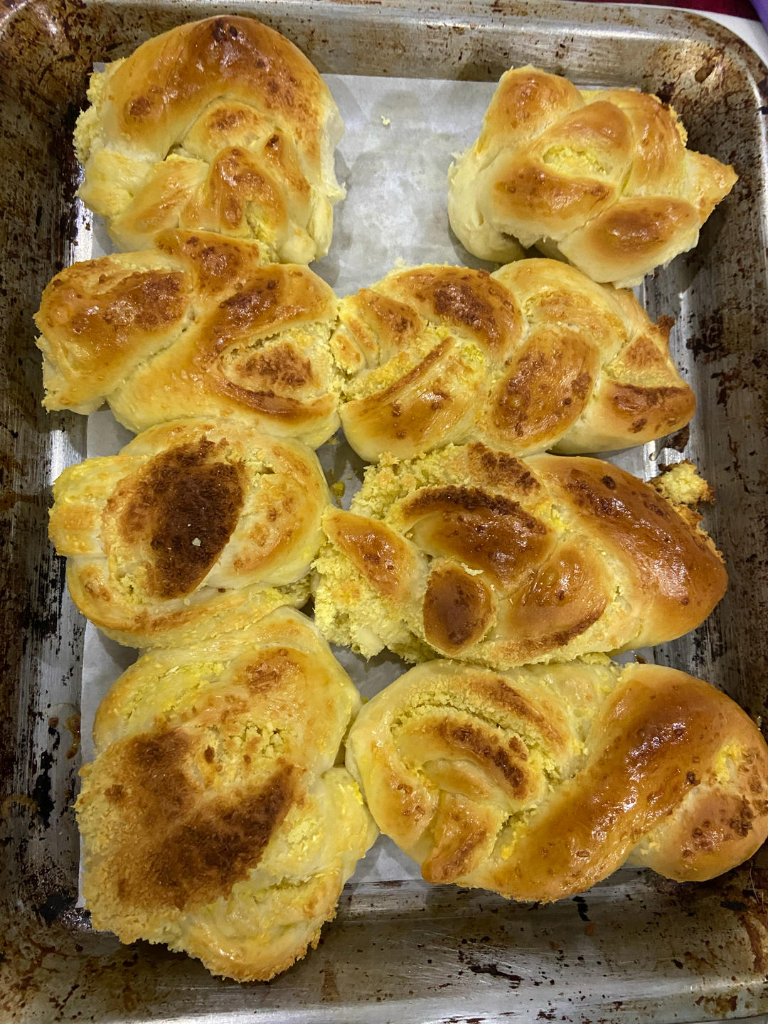 椰蓉奶排包（无黄油低卡版）