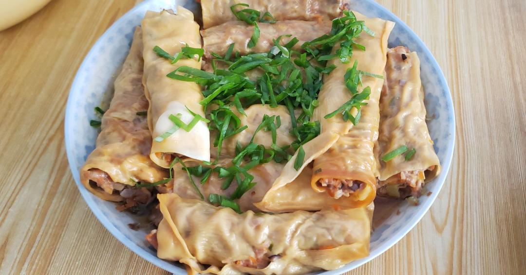 油豆皮卷肉