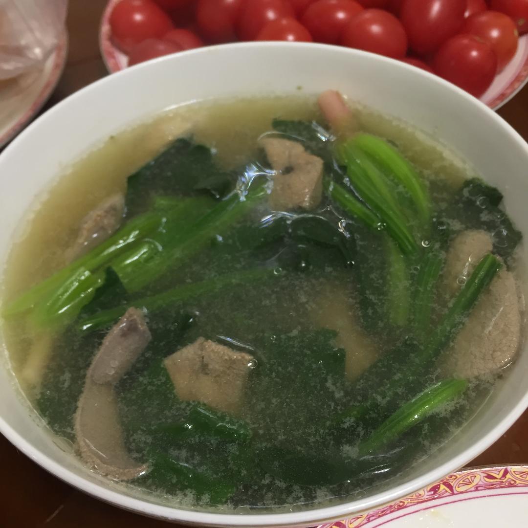菠菜猪肝汤