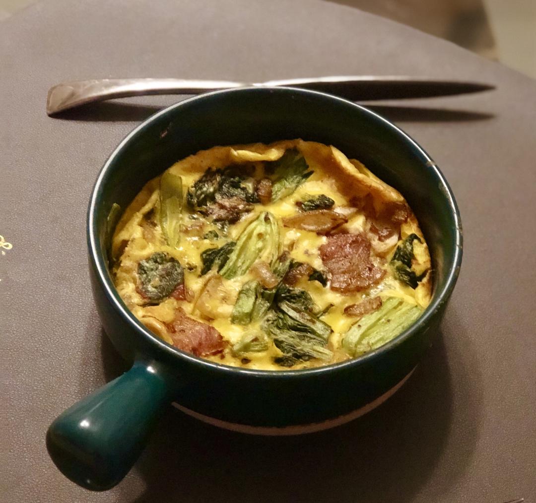 菠菜口蘑烤松饼【美味减脂餐】【北鼎烤箱食谱】