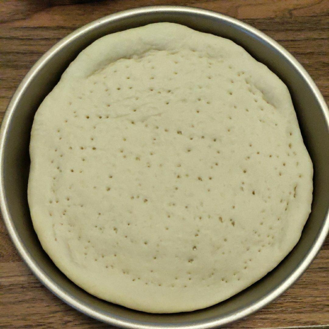 超简单披萨饼坯制作（面包机版一次四个）
