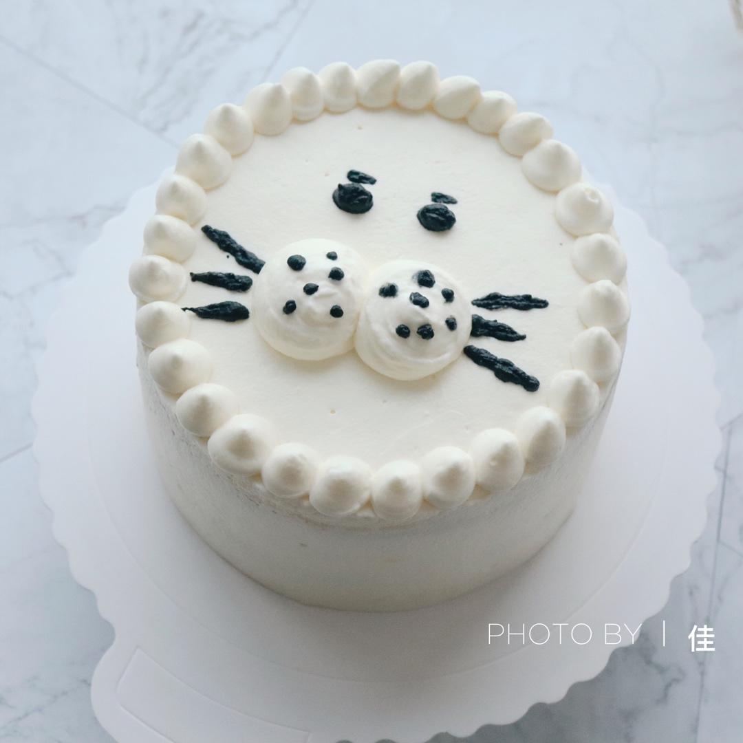小海豹～黑芝麻奶油蛋糕
