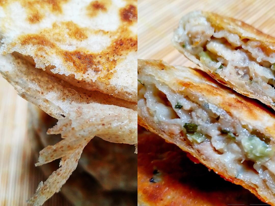 雪菜鲜肉油酥馅饼的做法