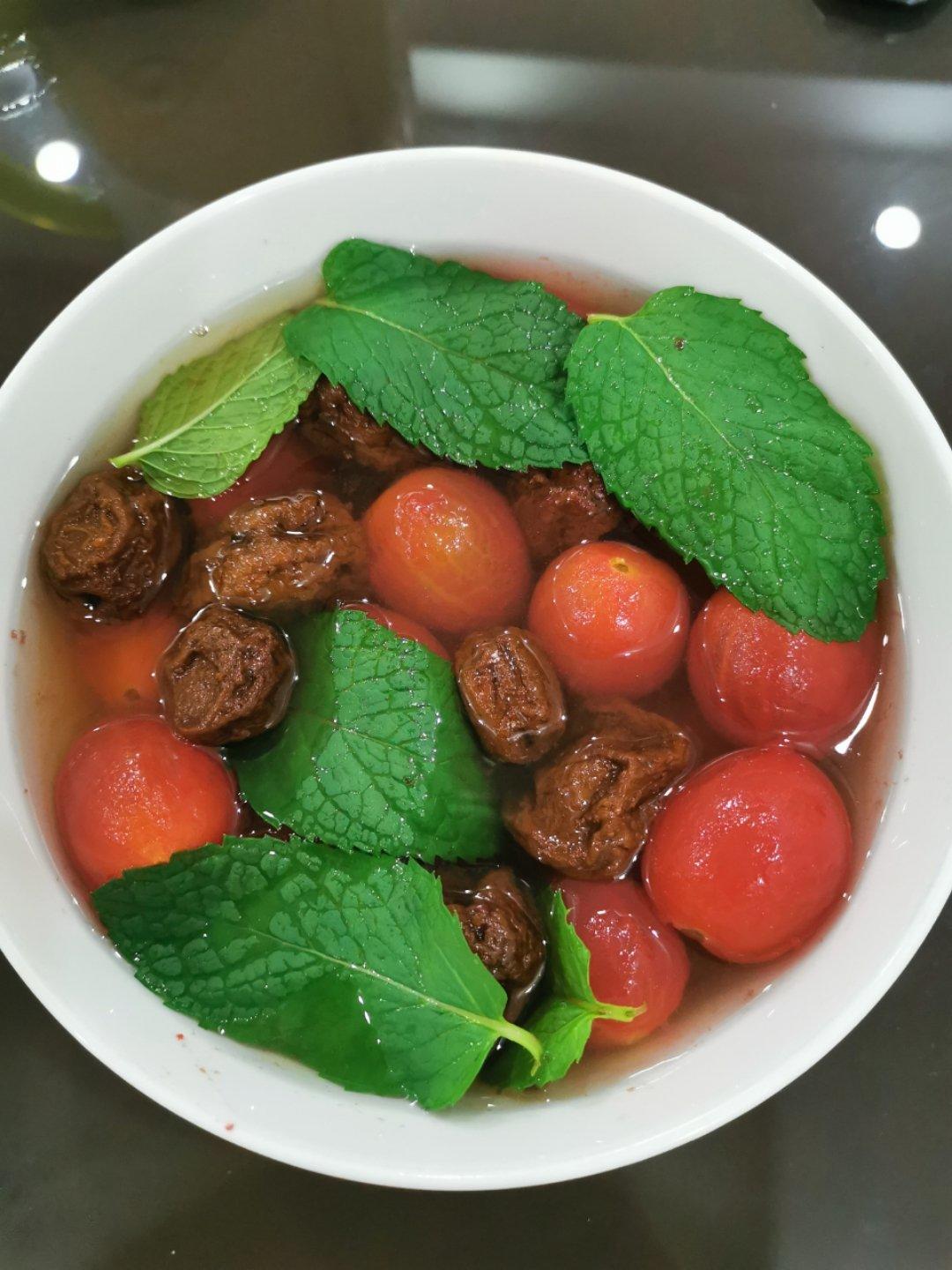 话梅薄荷渍小番茄，夏日里的清爽消暑炸弹！