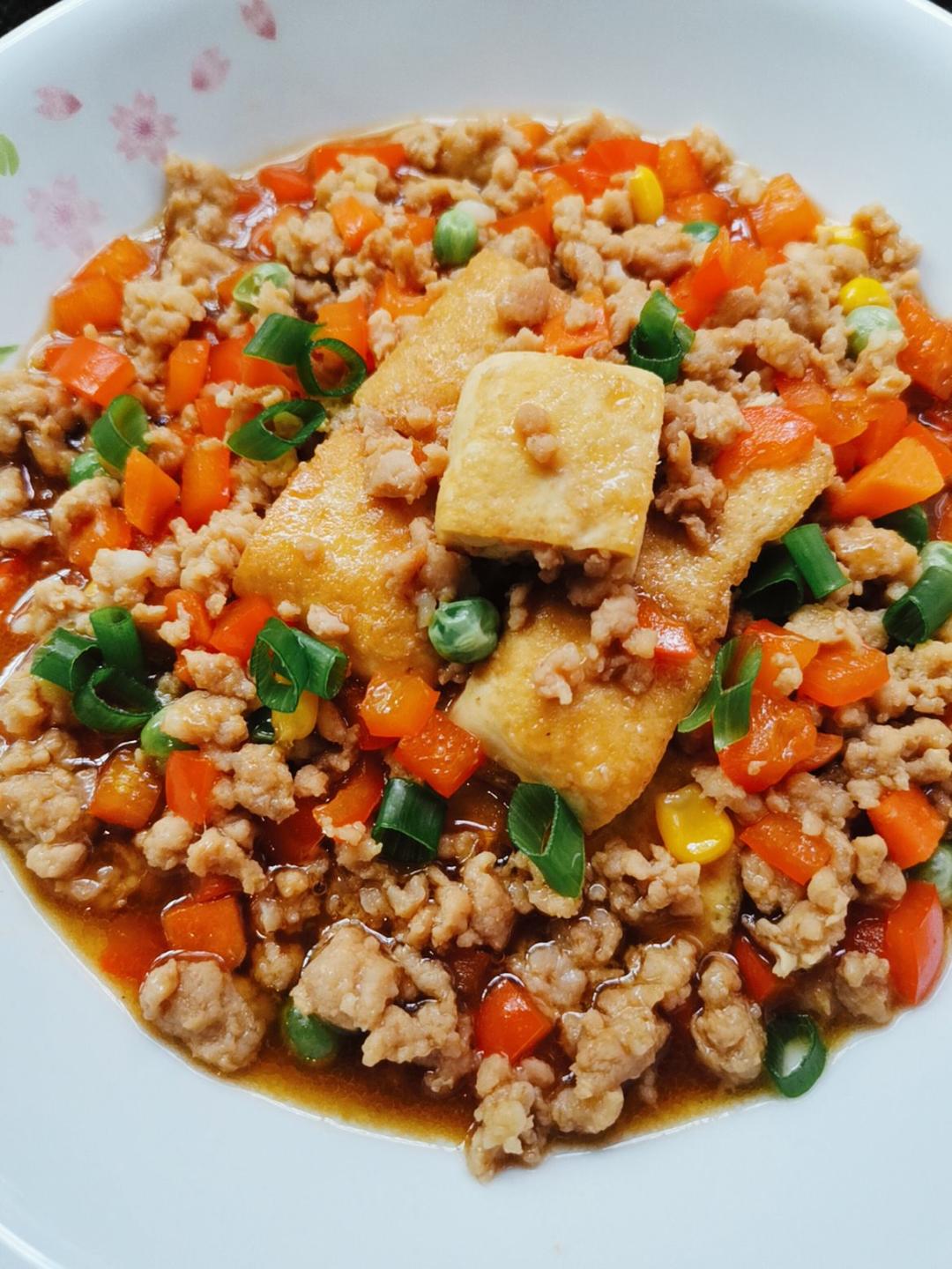 鱼香煎豆腐