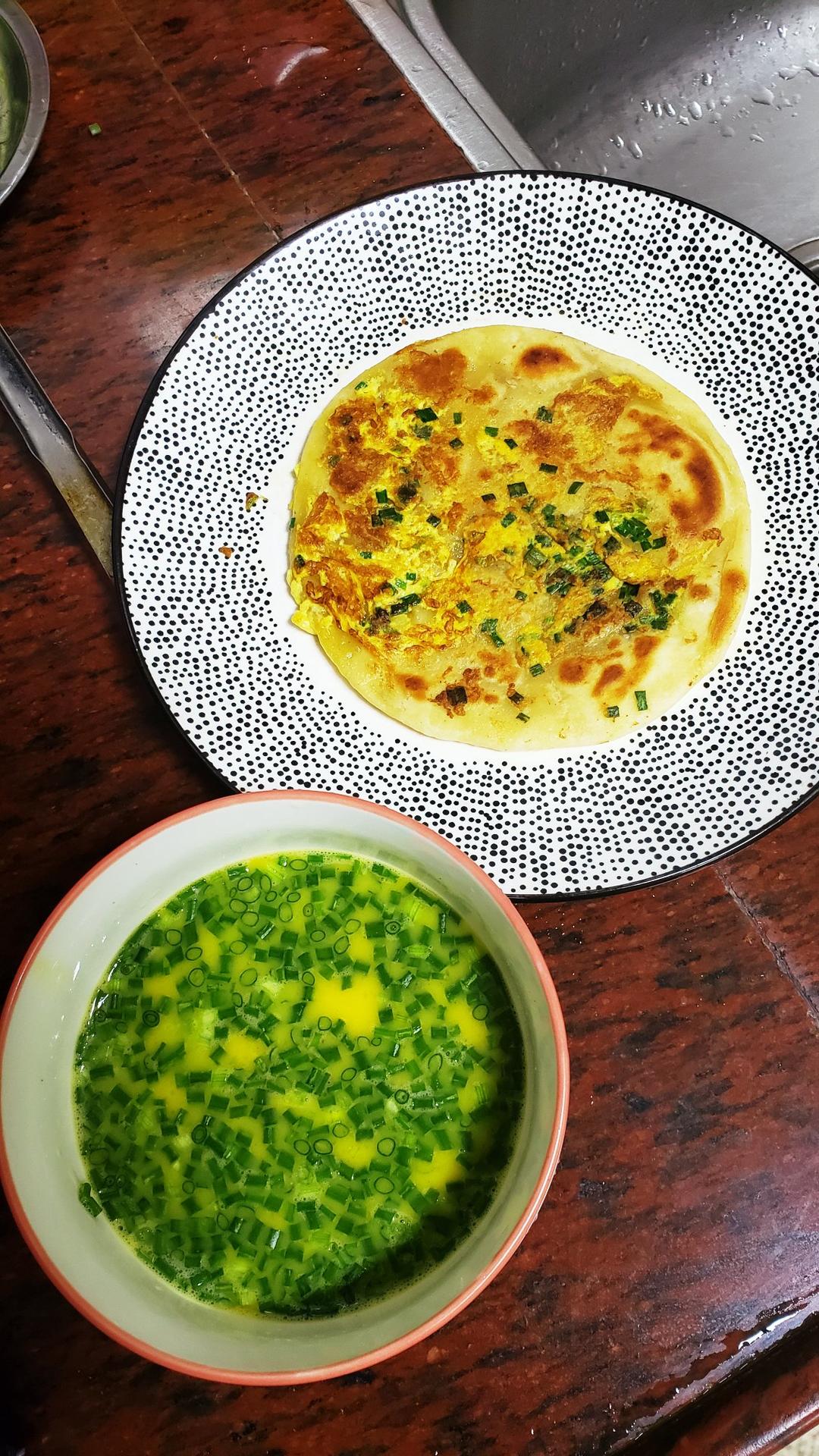 葱花鸡蛋饼
