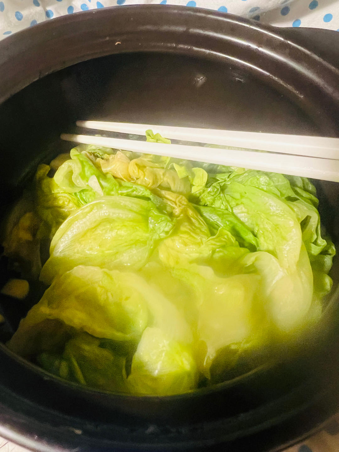 微波炉版 蒜蓉炒生菜