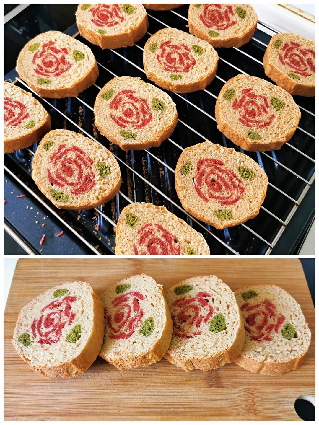 玫瑰花插画吐司