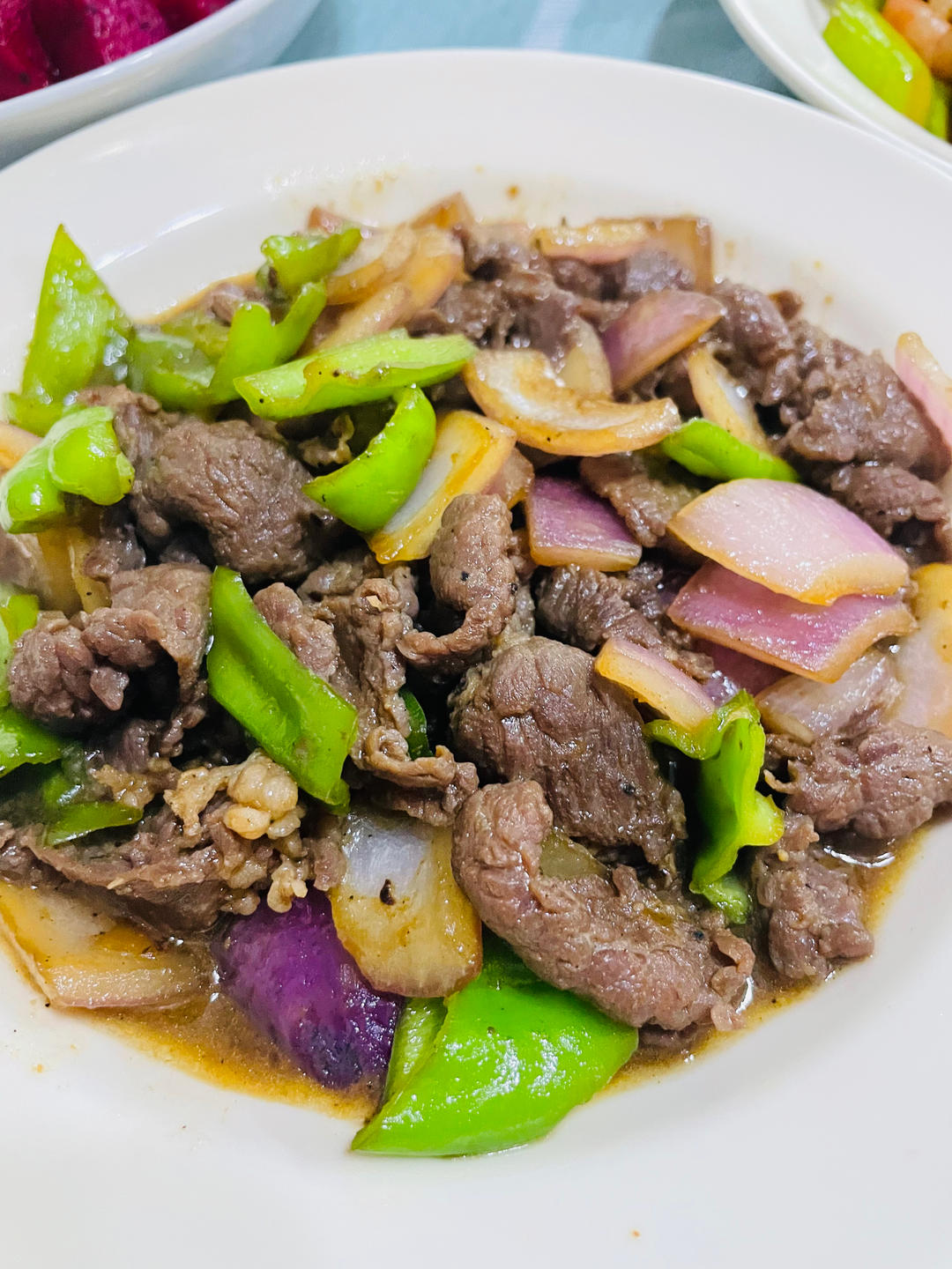 青椒洋葱炒牛肉丝