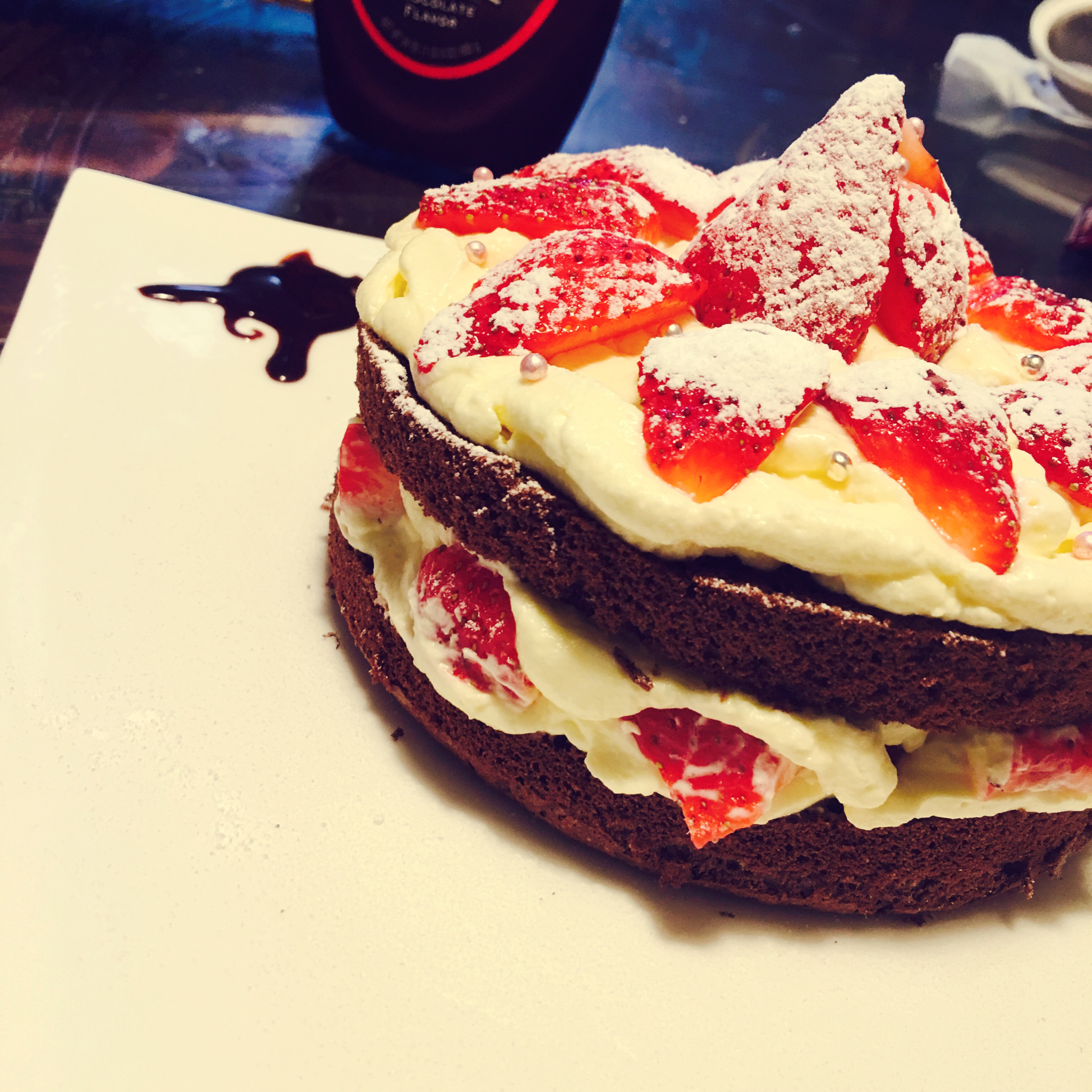 圣诞呆萌裸蛋糕