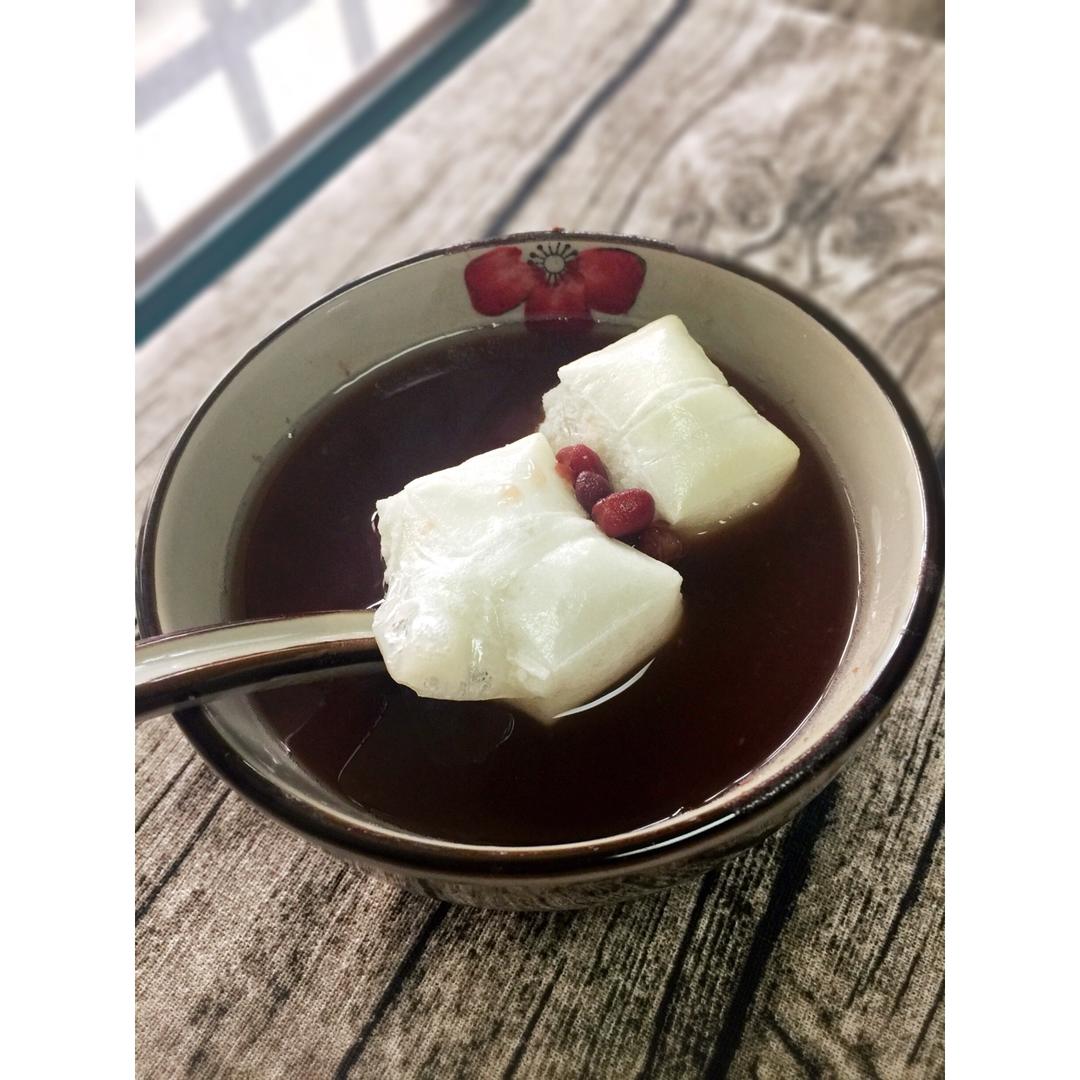 烤年糕红豆汤