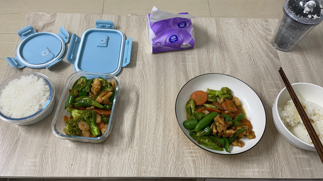 减肥去脂的西兰花炒虾仁