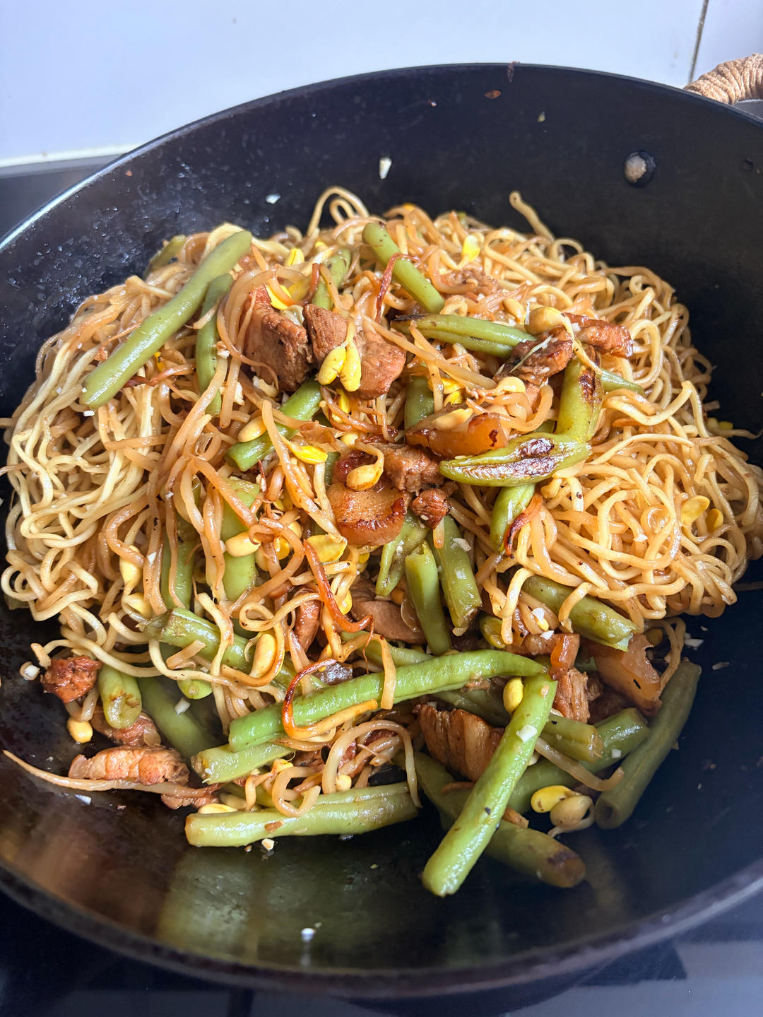 1 斤肉·1 斤面·1 口锅｜不放油·0 失败｜20分钟｜河南焖面｜碳水诱惑