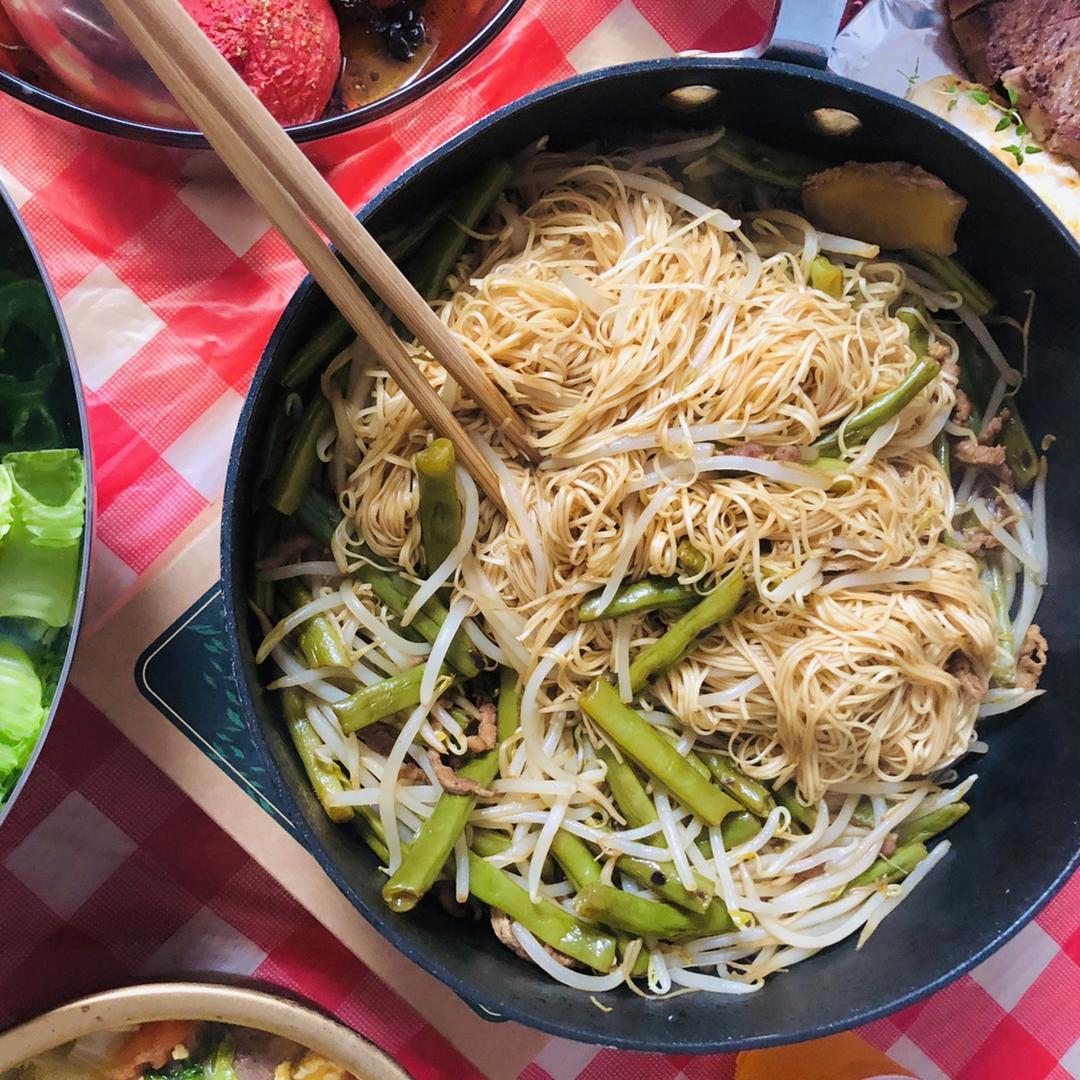 🔥【广东竹升面版】豆角焖面