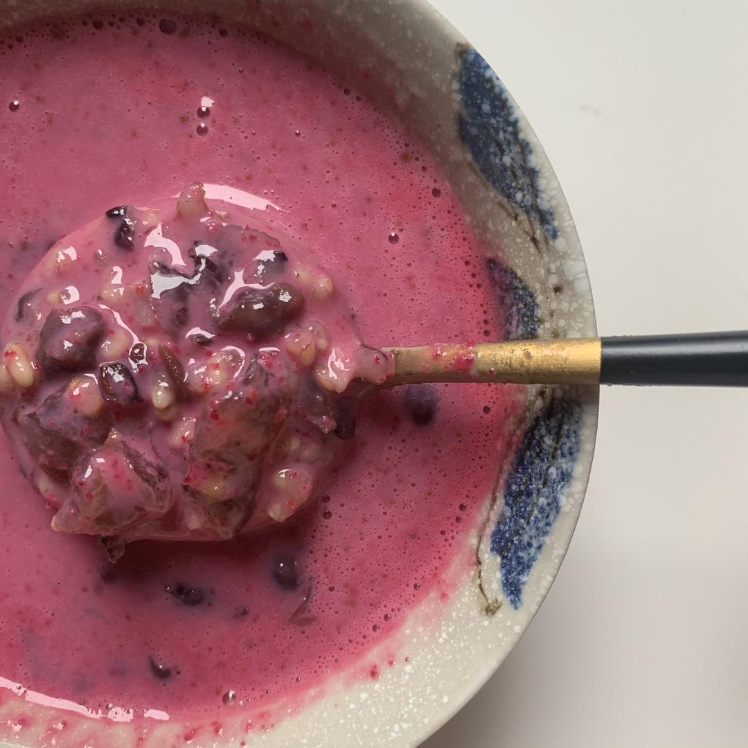 少女心-甜菜根八宝粥的做法