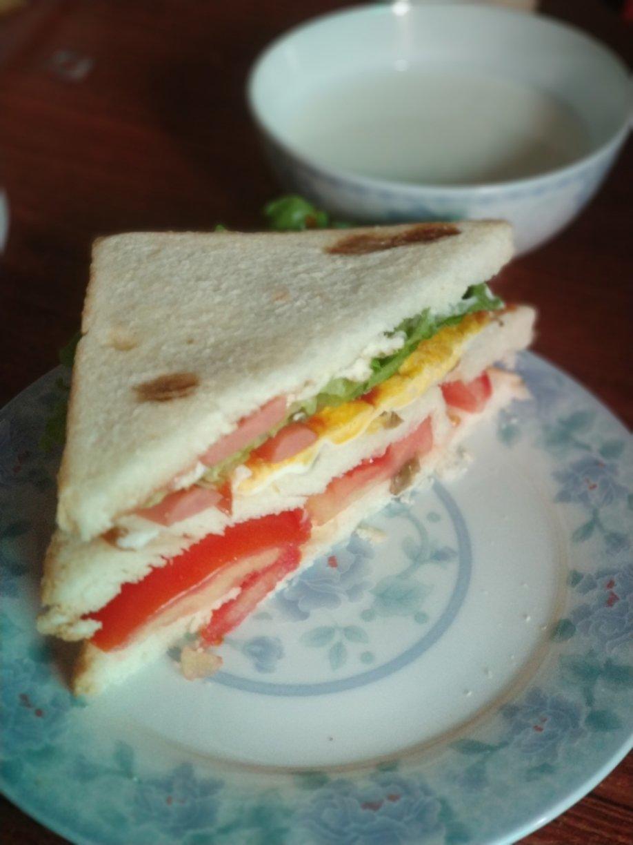 超简易早餐之三明治