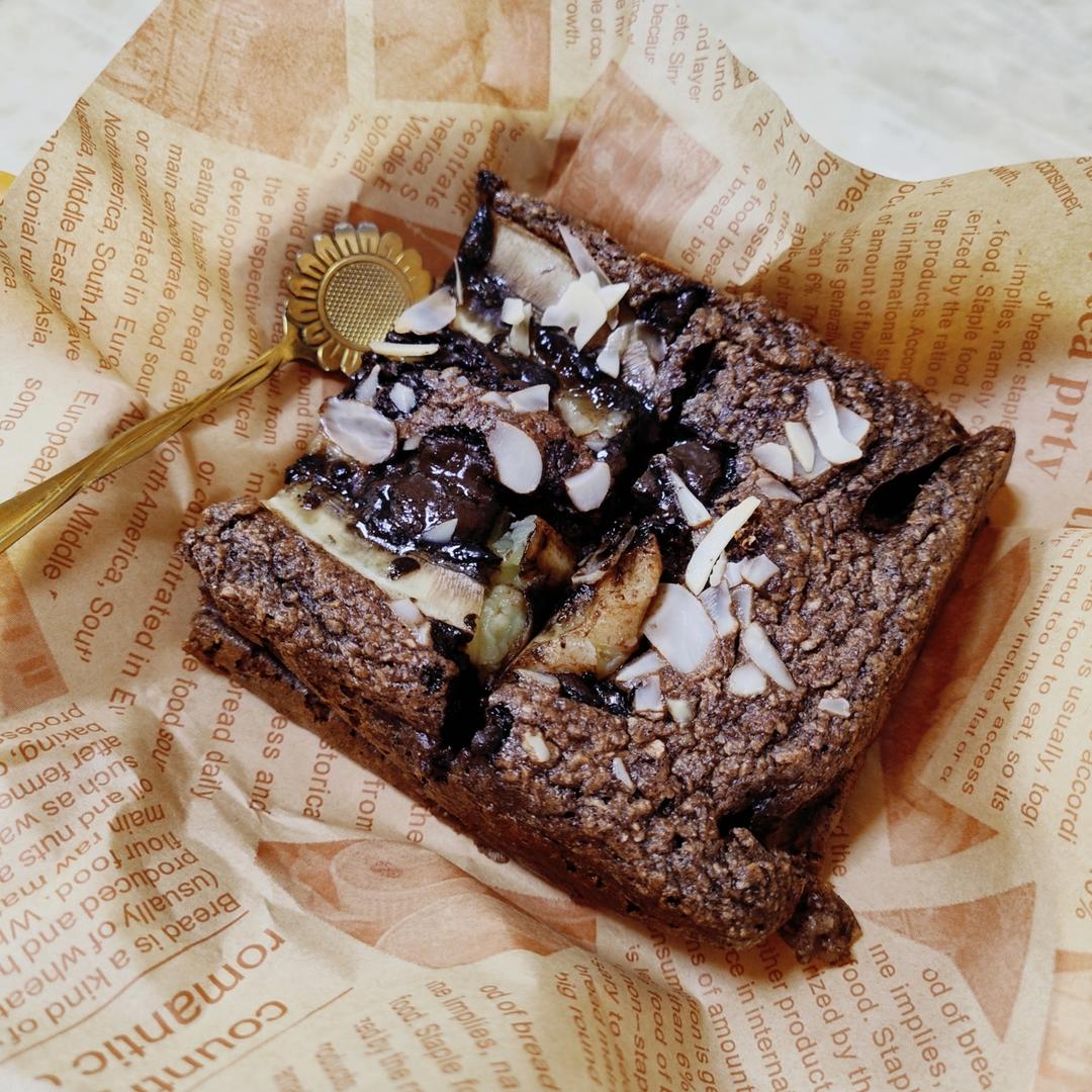 帕梅拉减脂❗️甜品🍰可可燕麦黑巧香蕉磅蛋糕