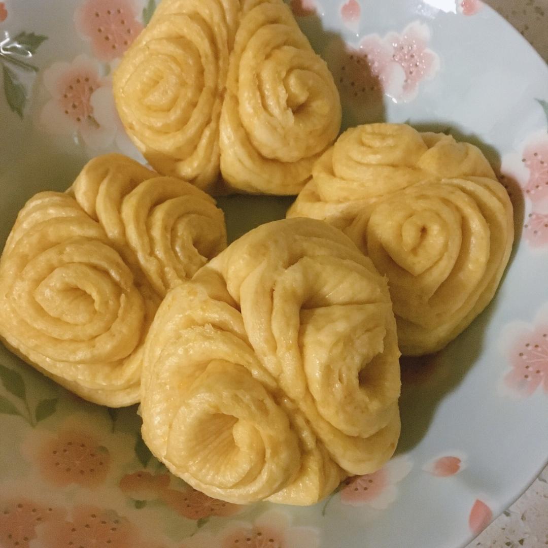 南瓜花卷馒头
