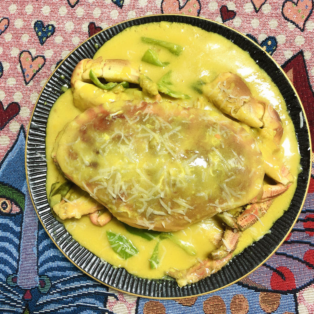 咖喱炒英国黄金面包蟹【主食-海鲜-面包蟹】