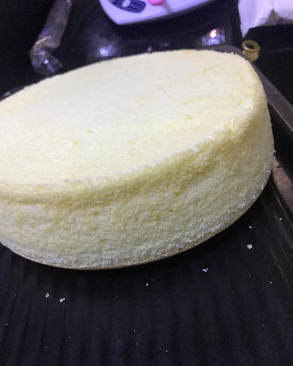 新手零失败的原味戚风蛋糕（八寸）