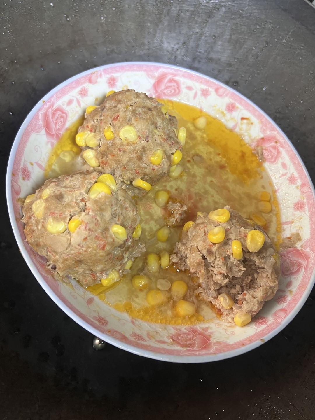 清蒸藕丁肉丸子