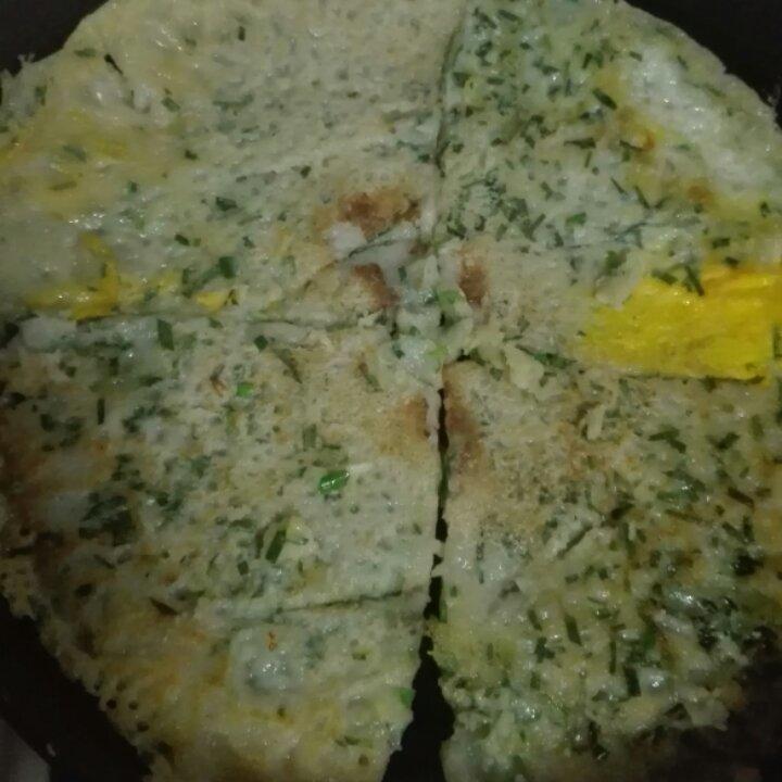 鸡蛋韭菜饼