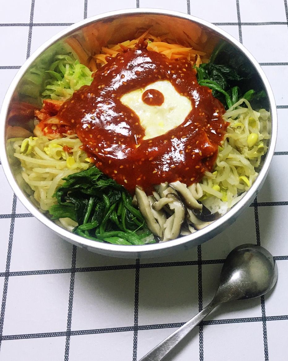 家庭版 简易 石锅/铁锅 韩式拌饭