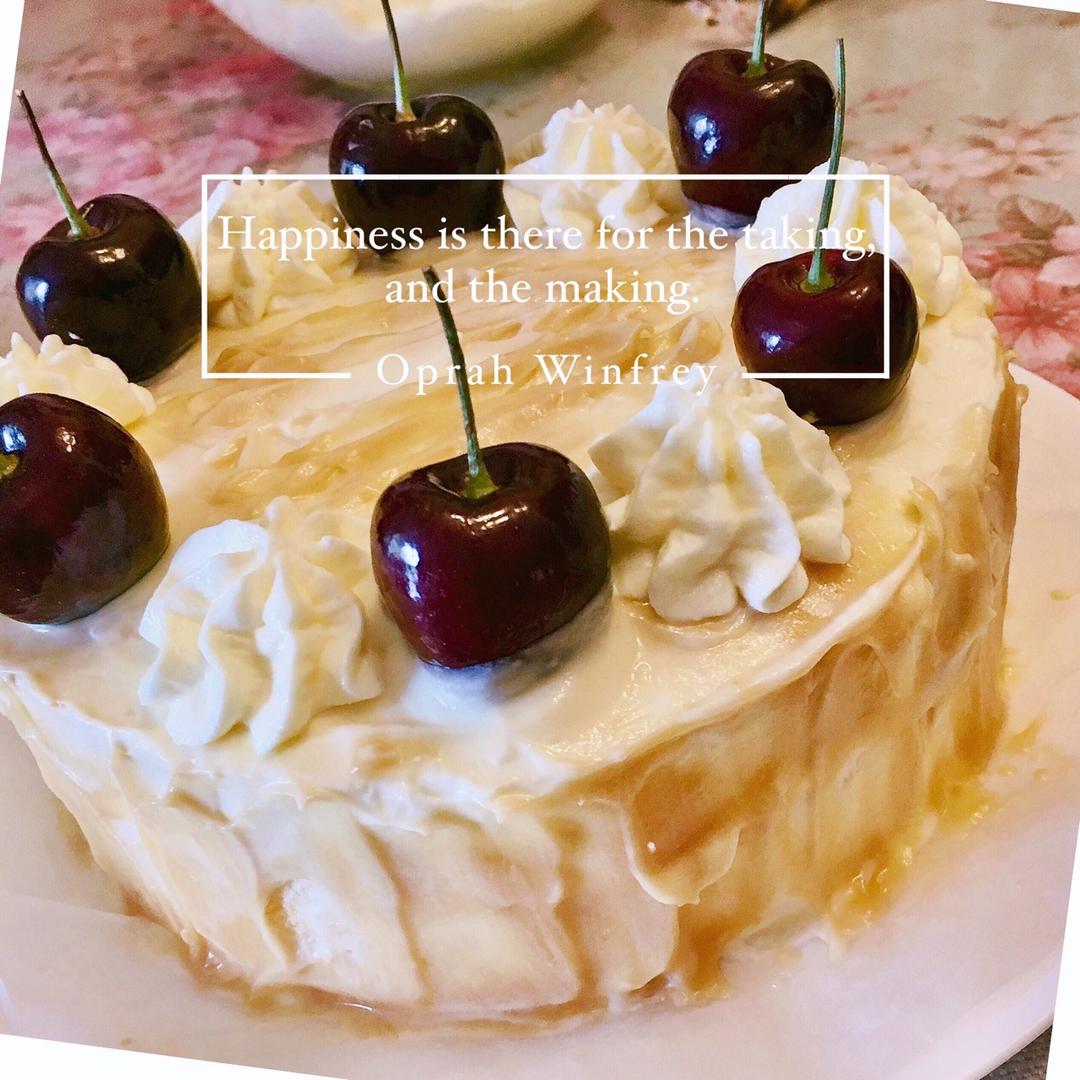 焦糖香草海绵蛋糕