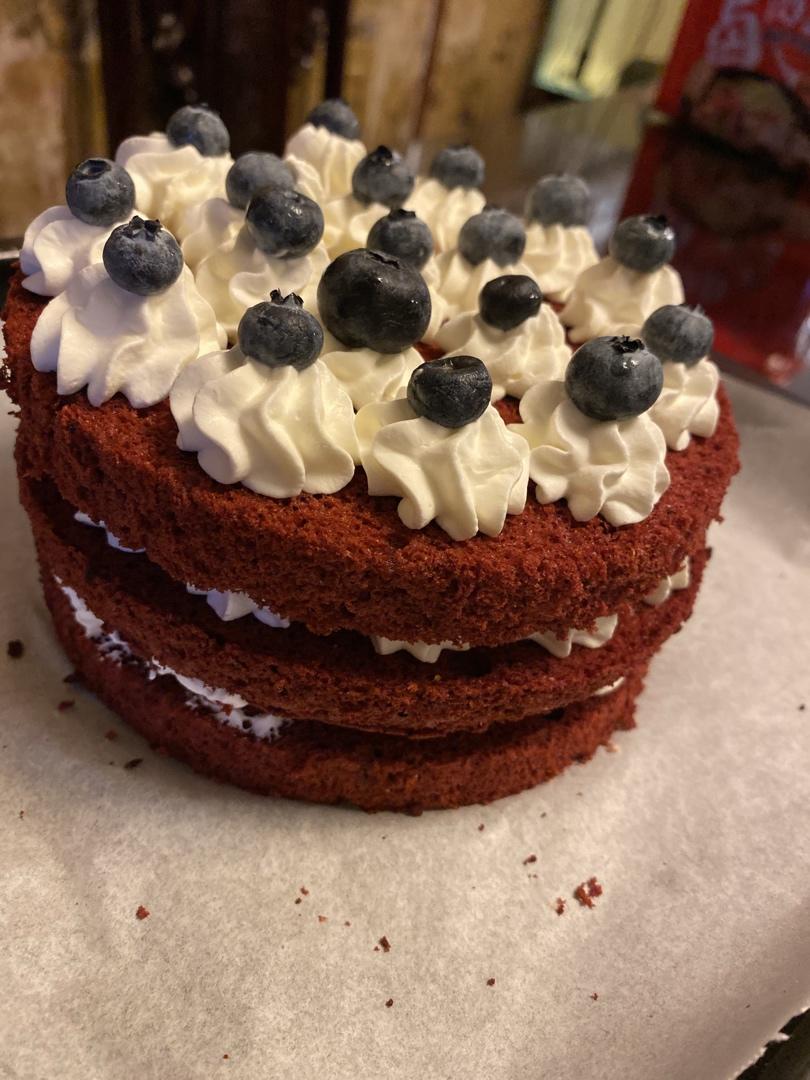 视频菜谱:红丝绒裸蛋糕6寸