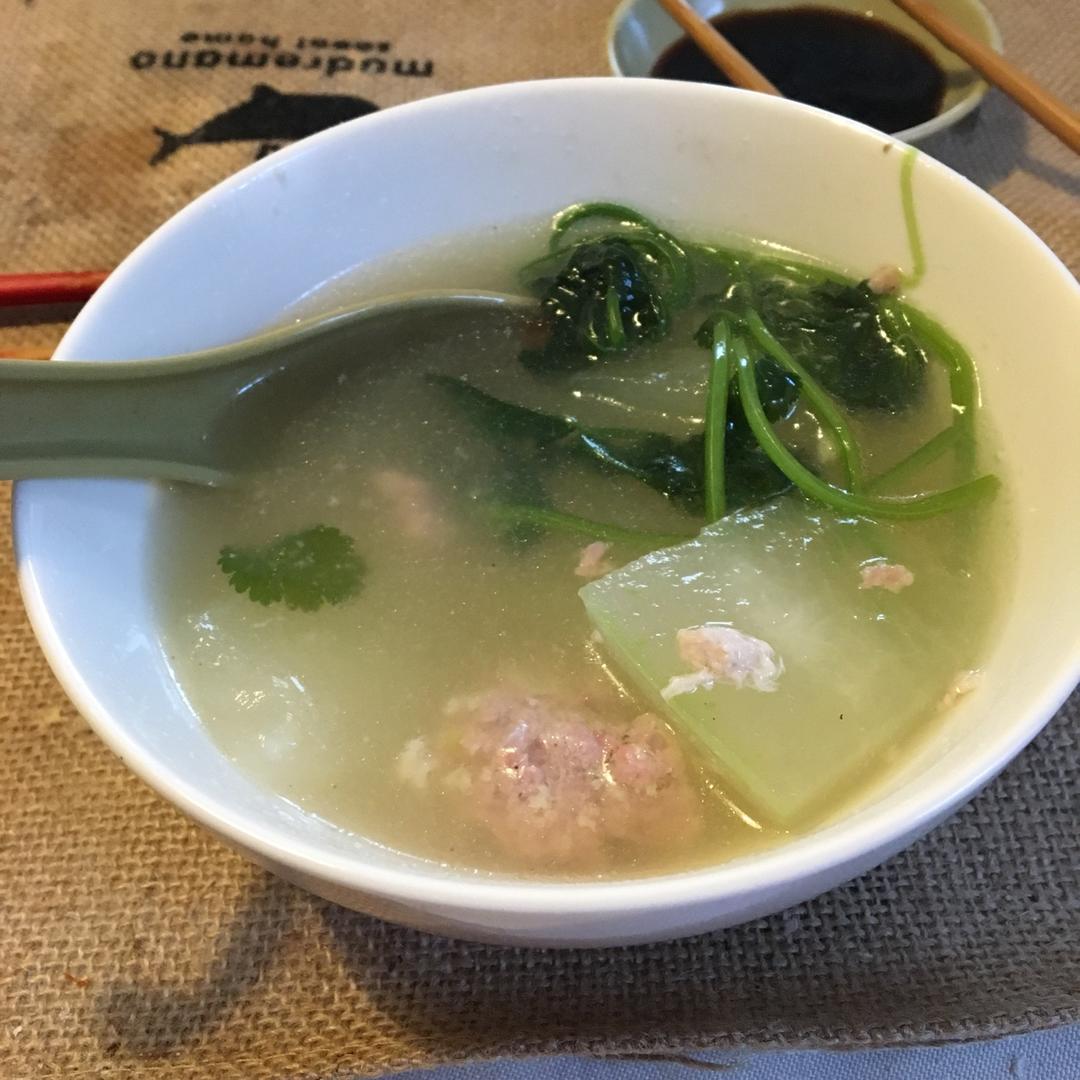 冬瓜汆丸子汤