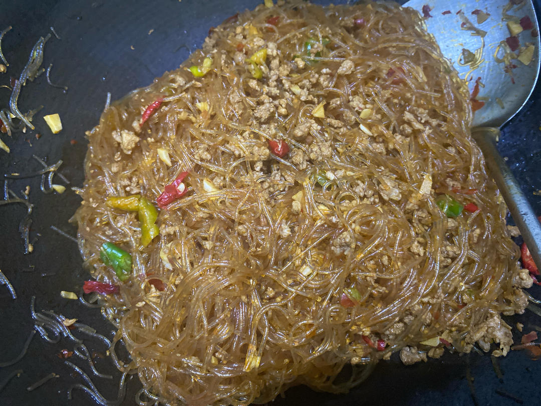 蚂蚁上树——肉沫粉条