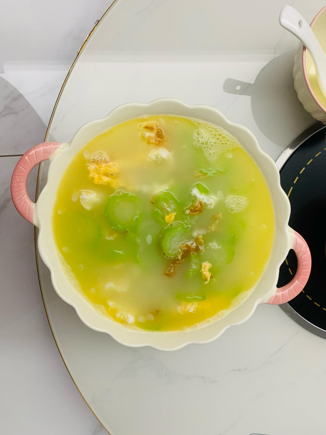 只放盐也很甜的丝瓜鸡蛋汤