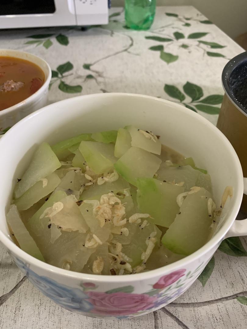 tiger 妈咪最家常之一菜两吃的虾皮烧冬瓜