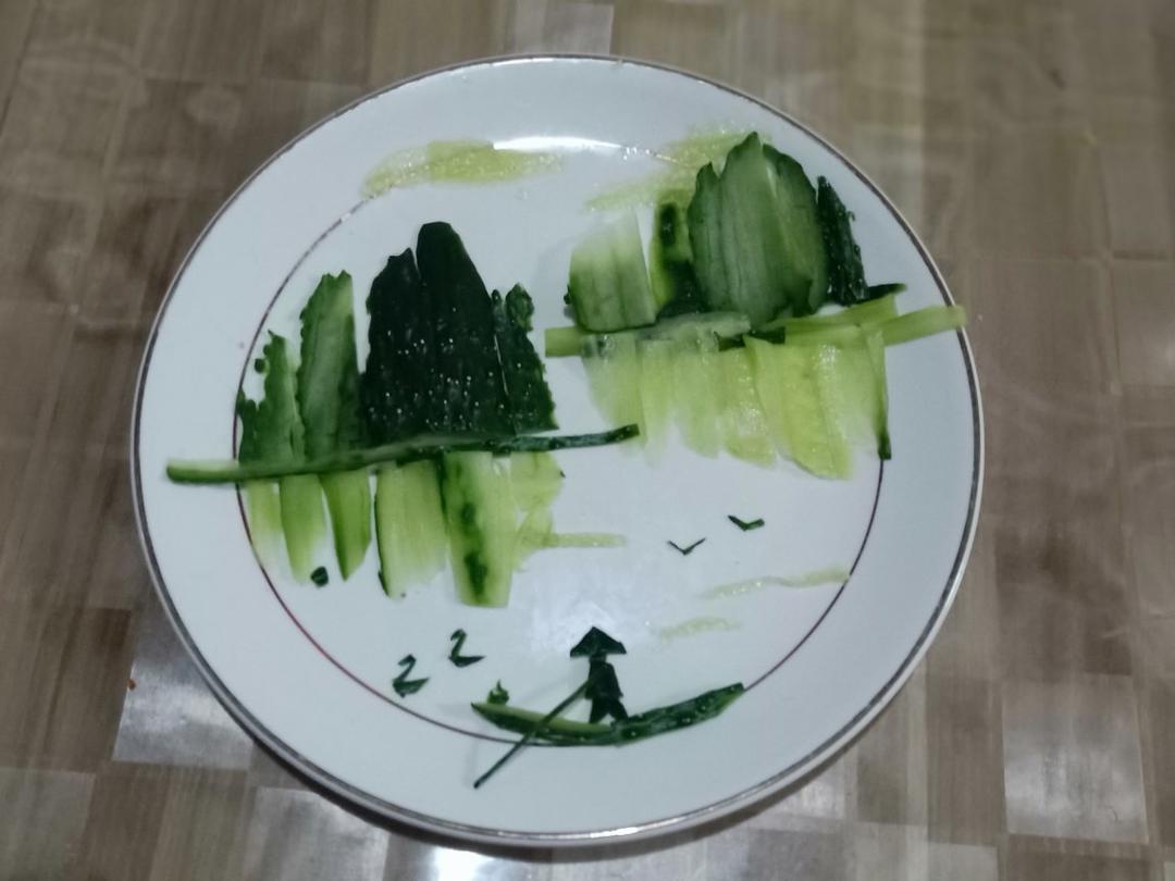 黄瓜山水拼盘