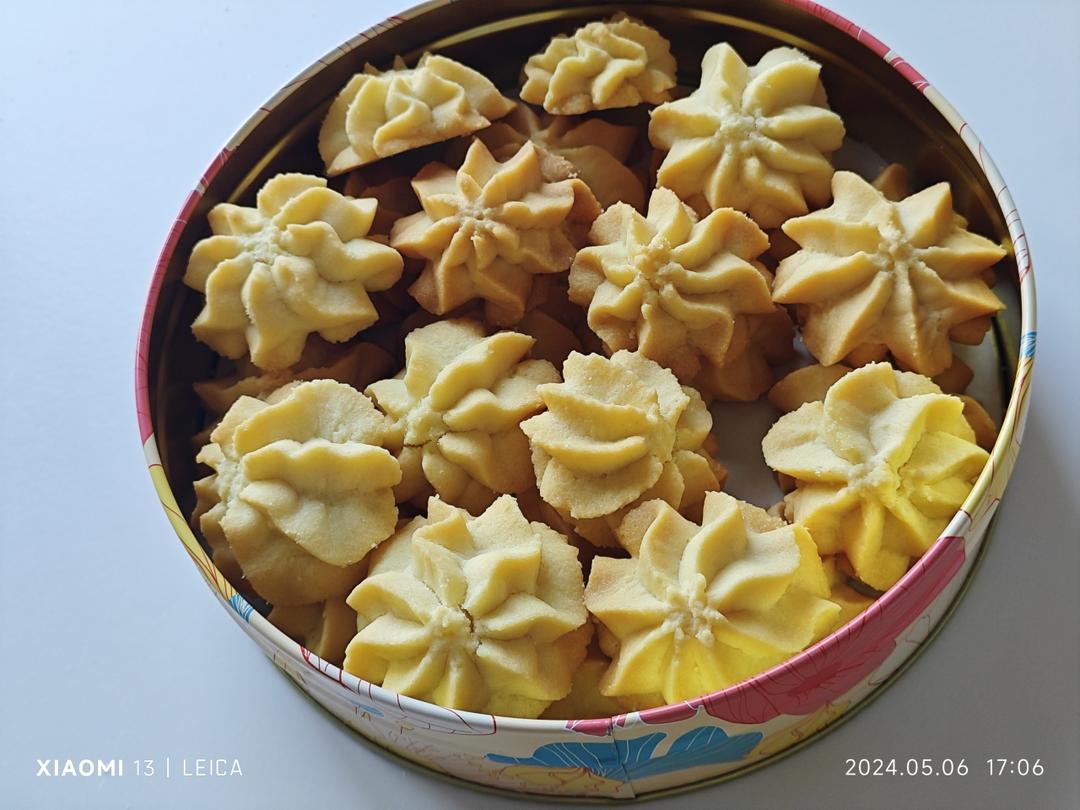 经典黄油曲奇配方（花纹清晰立体）