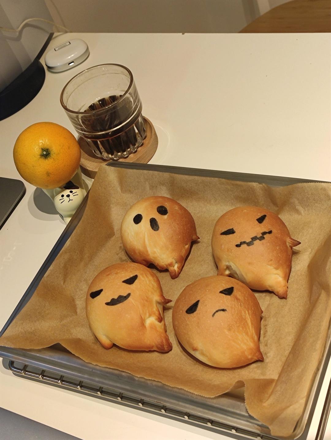 幽灵面包——万圣节也要萌萌哒