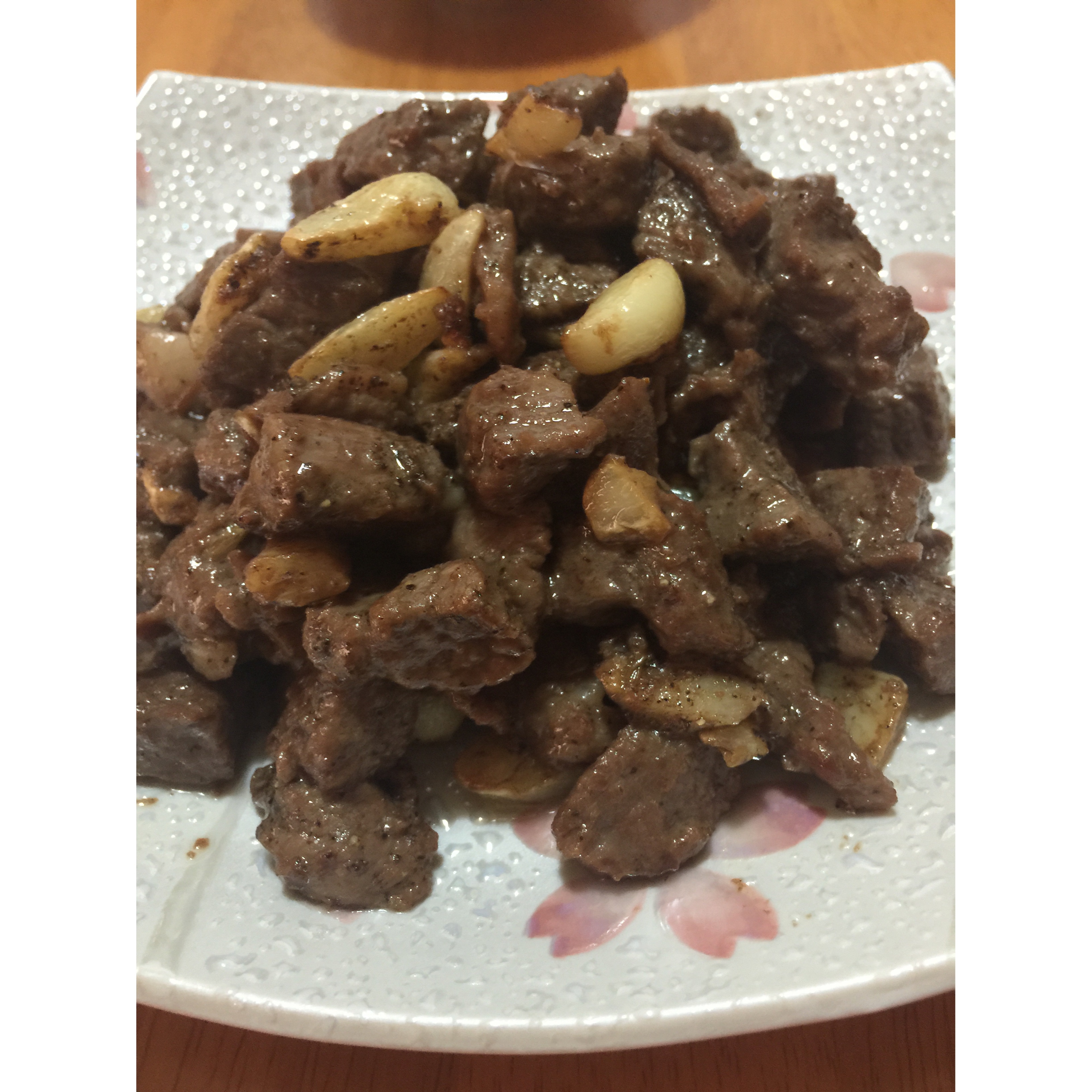 蒜子黑椒牛仔粒