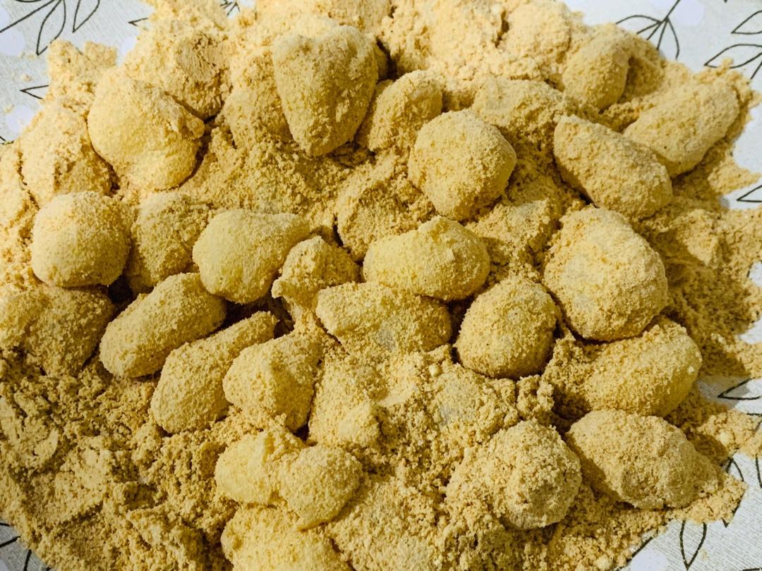 最简易的驴打滚 消耗小圆子黄豆粉 小汤圆的新吃法