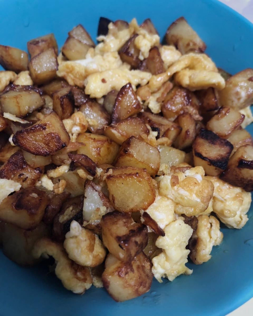 bestjoyz做的土豆丁炒鸡蛋