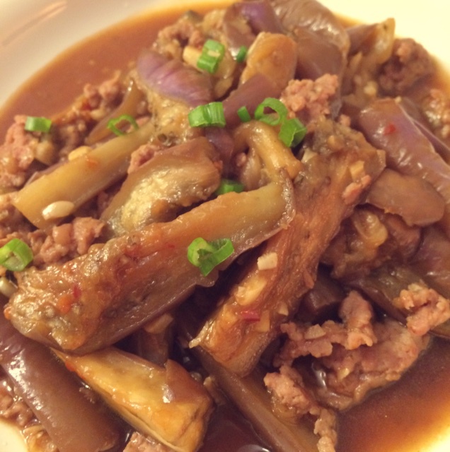 酱爆肉末茄子