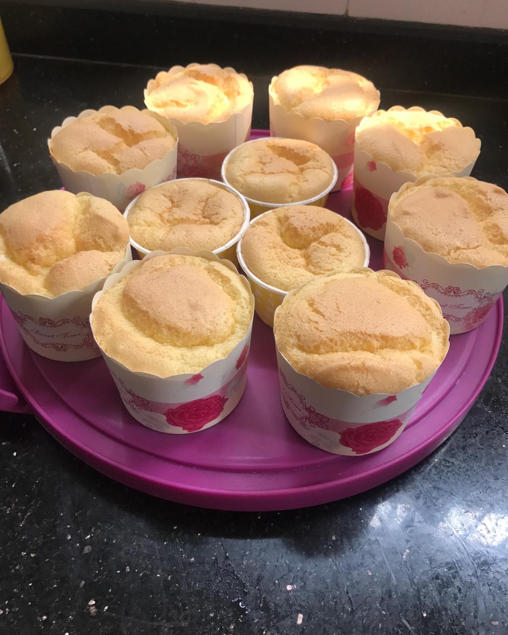 foryou烘培做的北海道戚风杯