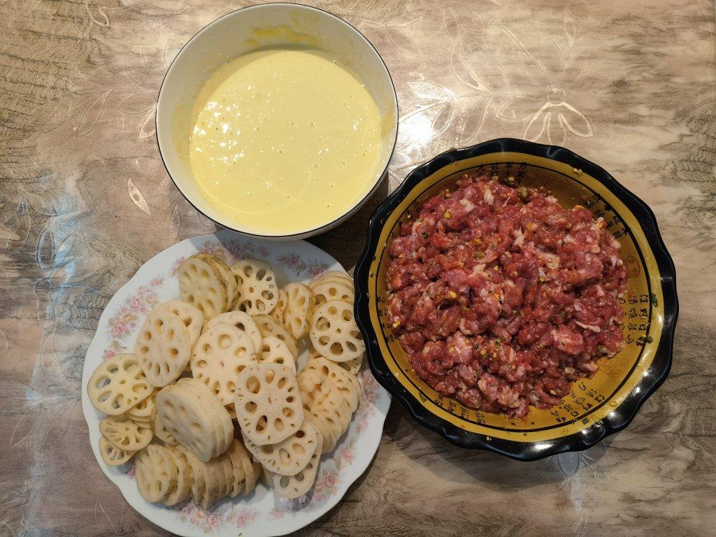 香炸夹肉藕饼